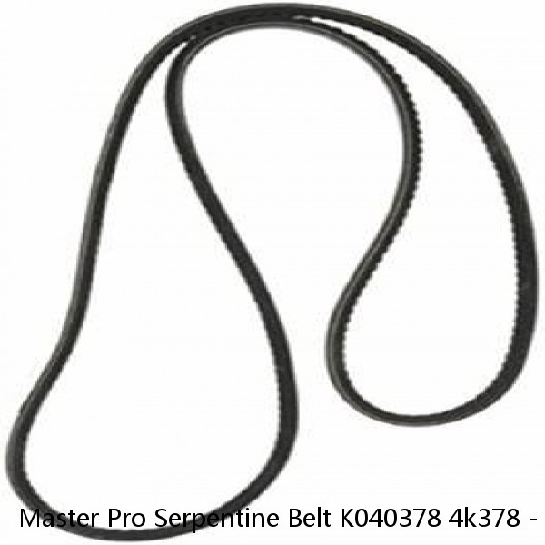 Master Pro Serpentine Belt K040378 4k378 - New - Old Stock